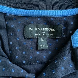 Banana Republic Mens Slim Fit Dress Polo